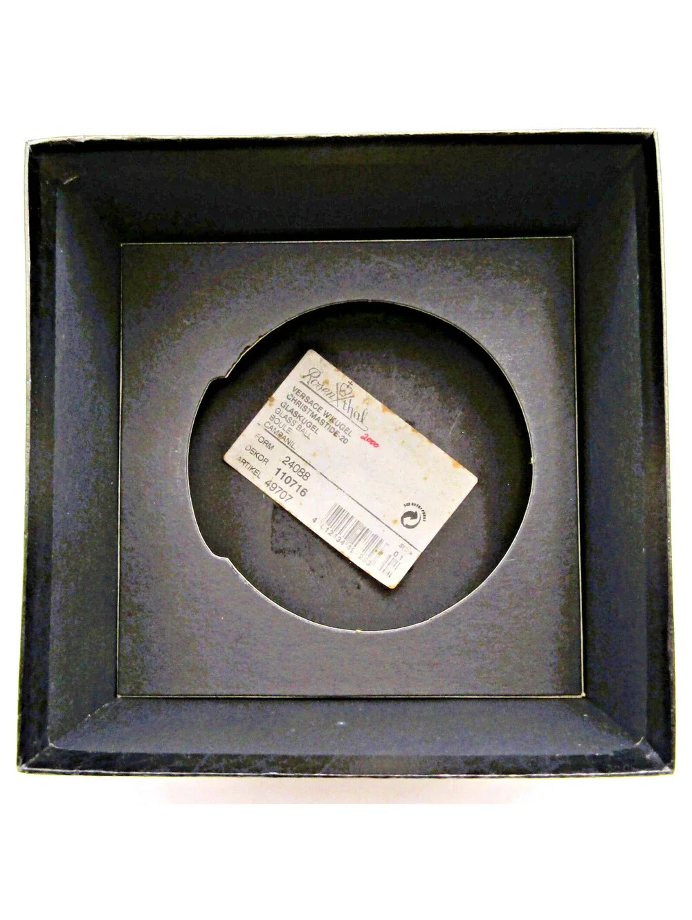 Versace Rosenthal Christmastide Ornament with Original Box and Label